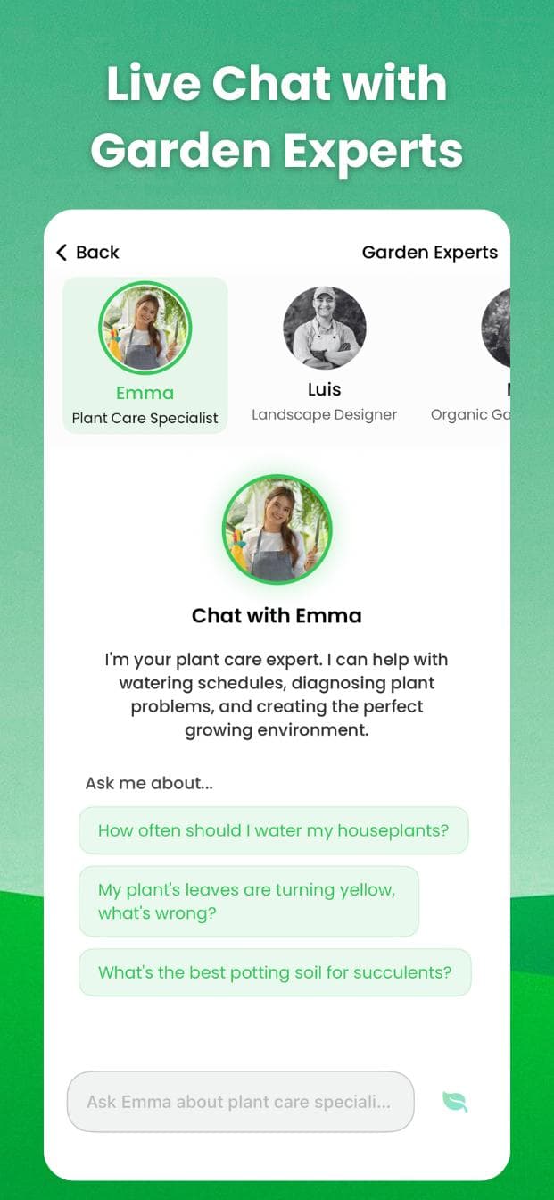 AI Plant Identifier App - Plant disease diagnosis feature